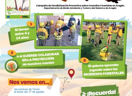 CAMPAÑA DE SENSIBILIZACION PREVENTIVA SOBRE INCENDIOS FORESTALES EN ARAGON.