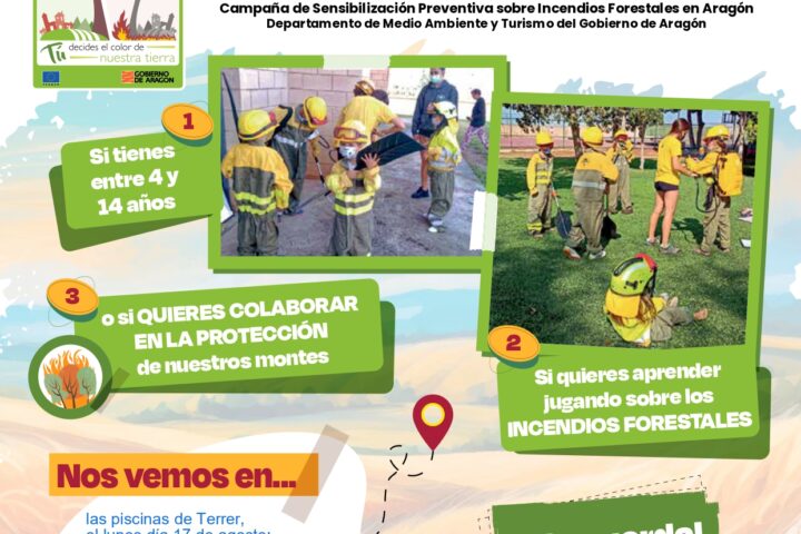 CAMPAÑA DE SENSIBILIZACION PREVENTIVA SOBRE INCENDIOS FORESTALES EN ARAGON.